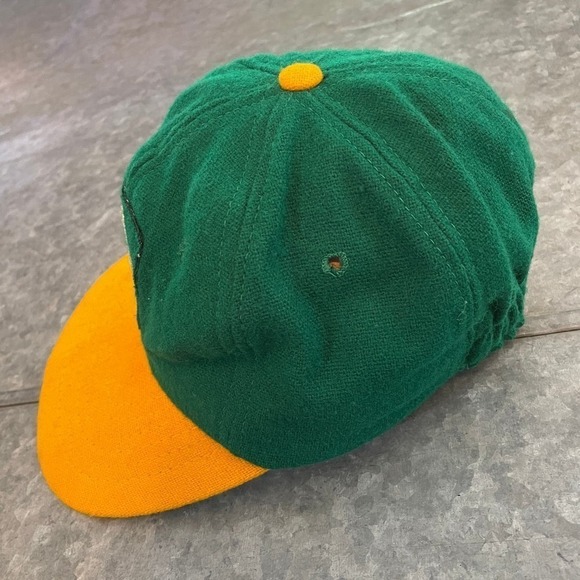 Vintage New Era Oakland A's Athletics Fitted Hat Cap 60s USA 6 1/2, 6 5/8, 6 3/4 - Picture 5 of 11
